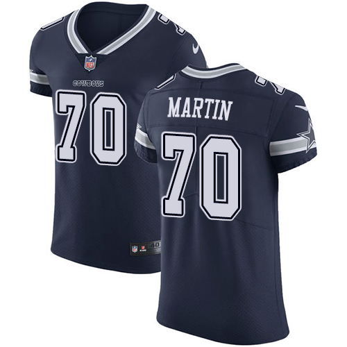 Nike Cowboys #70 Zack Martin Navy Blue Team Color Men's Stitched NFL Vapor Untouchable Elite Jersey - Click Image to Close